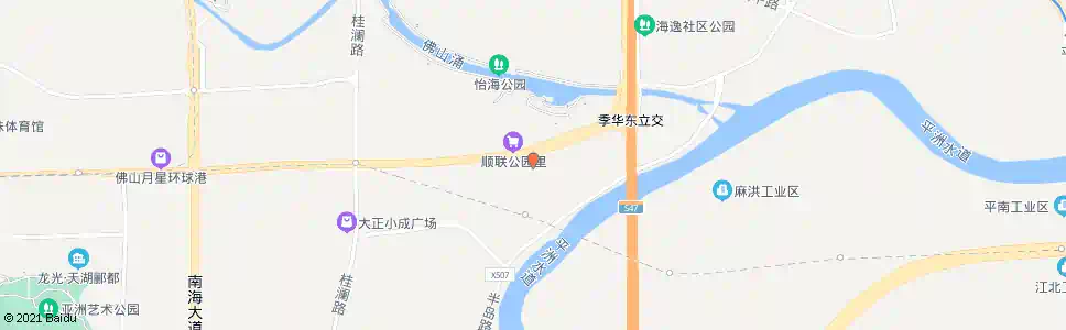 佛山金域蓝湾北门_公交站地图_佛山公交_妙搜公交查询2025