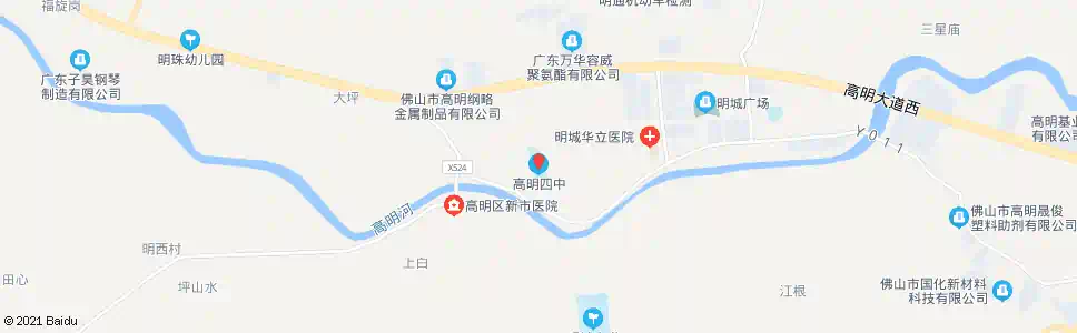 佛山高明四中(东行)_公交站地图_佛山公交_妙搜公交查询2025