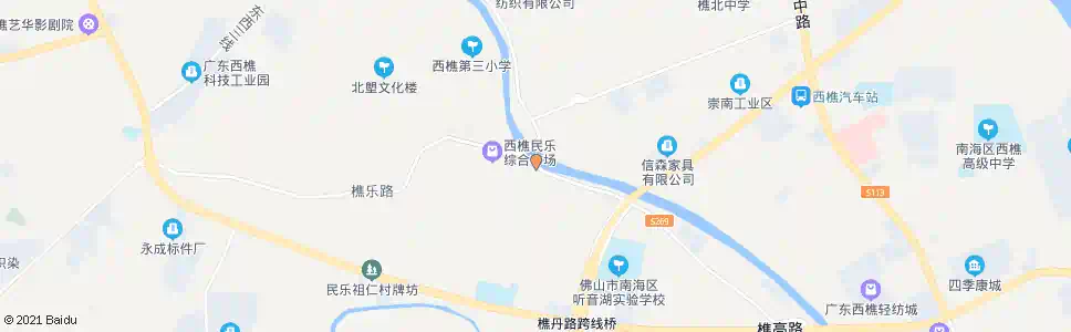 佛山民乐桥脚_公交站地图_佛山公交_妙搜公交查询2025