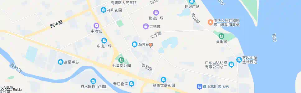 佛山明都广场_公交站地图_佛山公交_妙搜公交查询2025