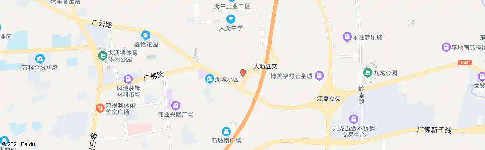 佛山豪美新村_公交站地图_佛山公交_妙搜公交查询2025