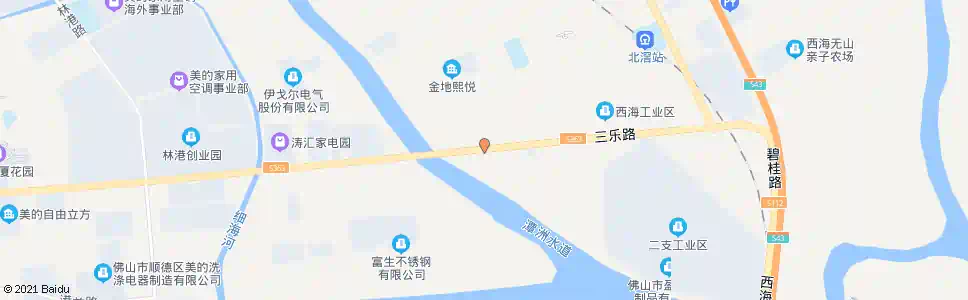 佛山大沙桥东_公交站地图_佛山公交_妙搜公交查询2025