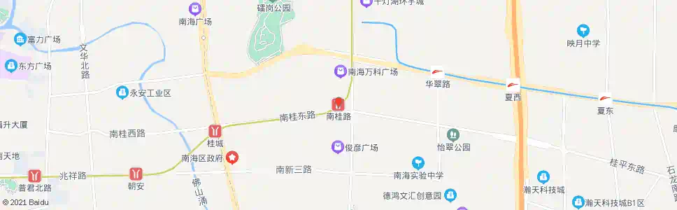 佛山南桂路站_公交站地图_佛山公交_妙搜公交查询2025