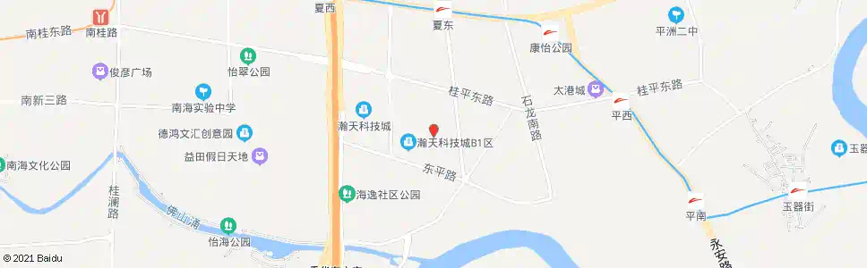 佛山平西工业园_公交站地图_佛山公交_妙搜公交查询2025