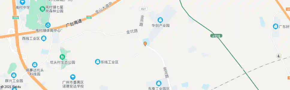 广州金山小学(华创动漫产业园)_公交站地图_广州公交_妙搜公交查询2025