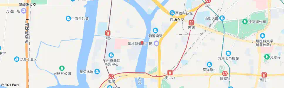 广州珠岛花园公交场_公交站地图_广州公交_妙搜公交查询2025