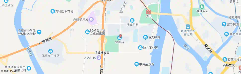 广州环洲三路西_公交站地图_广州公交_妙搜公交查询2025