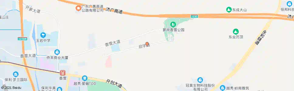 广州启学路_公交站地图_广州公交_妙搜公交查询2025