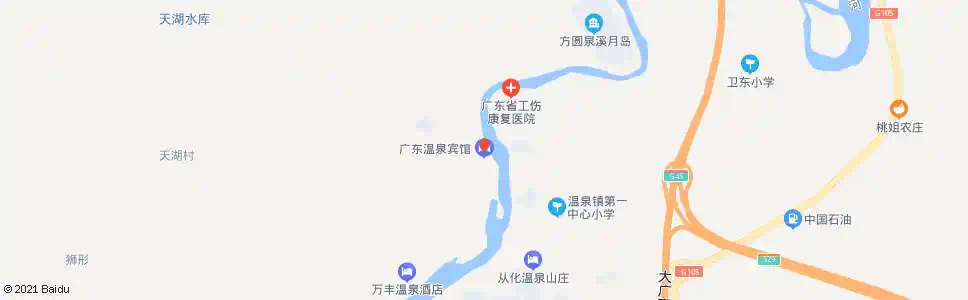 广州温泉宾馆_公交站地图_广州公交_妙搜公交查询2025