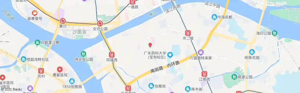 广州宝岗大道北_公交站地图_广州公交_妙搜公交查询2025