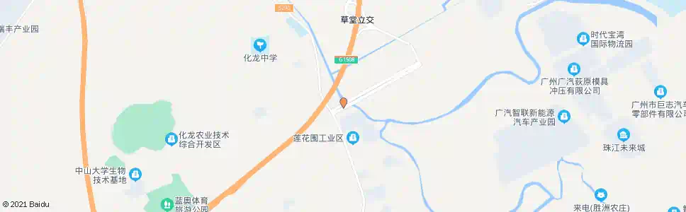 广州金山大道草堂村口_公交站地图_广州公交_妙搜公交查询2025