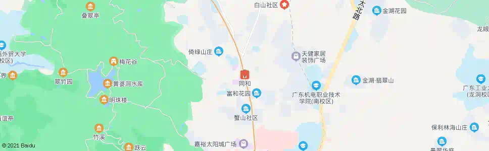 广州同和_公交站地图_广州公交_妙搜公交查询2025