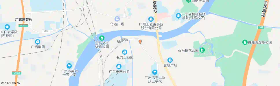 广州旧江村桥头_公交站地图_广州公交_妙搜公交查询2025