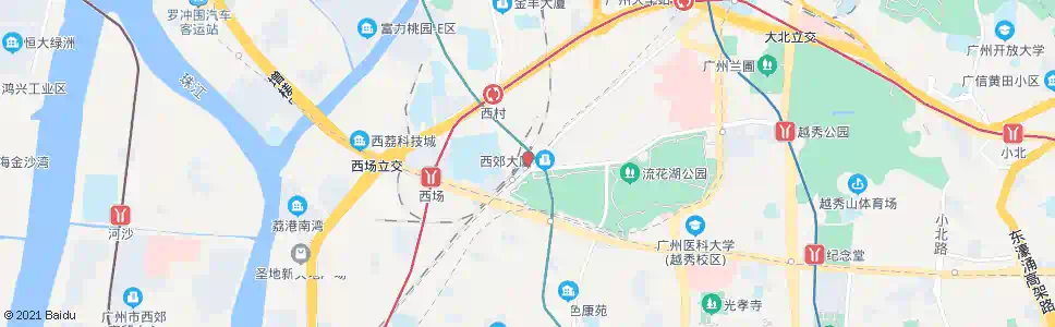 广州西站_公交站地图_广州公交_妙搜公交查询2025