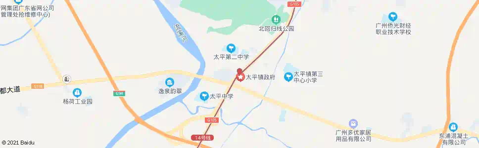 广州太平镇政府_公交站地图_广州公交_妙搜公交查询2025