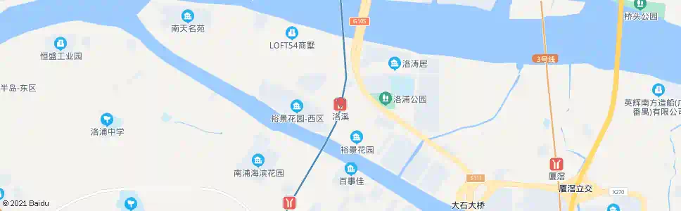 广州地铁洛溪站_公交站地图_广州公交_妙搜公交查询2025