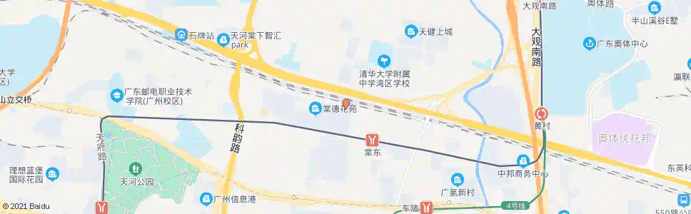 广州棠下小区总站_公交站地图_广州公交_妙搜公交查询2025