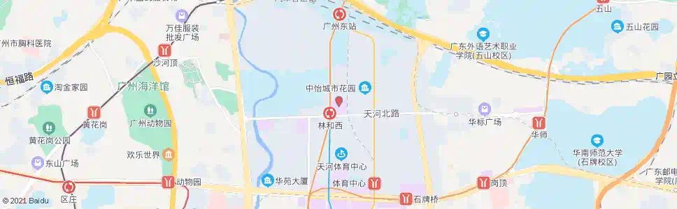 广州中信广场_公交站地图_广州公交_妙搜公交查询2025