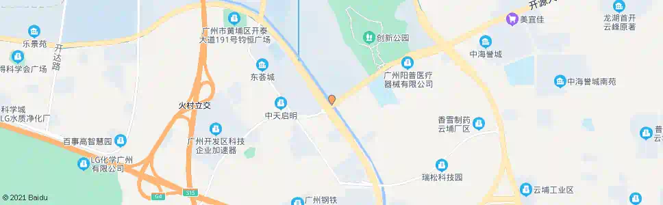 广州开泰大道(开源路口)_公交站地图_广州公交_妙搜公交查询2025