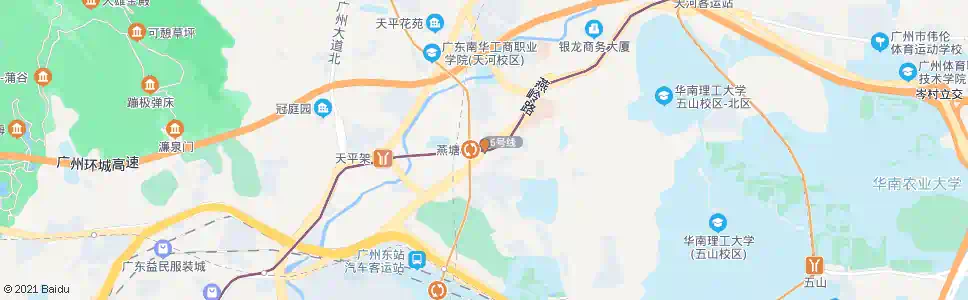 广州燕塘企业_公交站地图_广州公交_妙搜公交查询2025