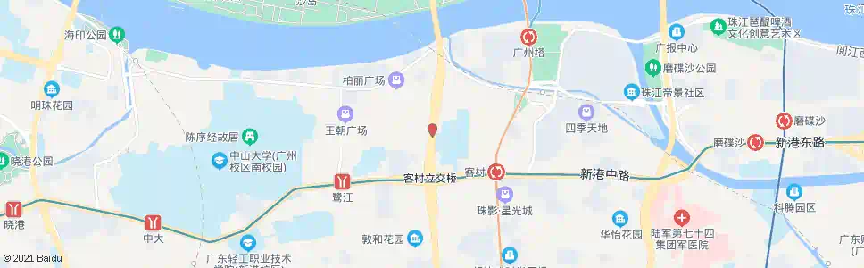 广州客村立交_公交站地图_广州公交_妙搜公交查询2025