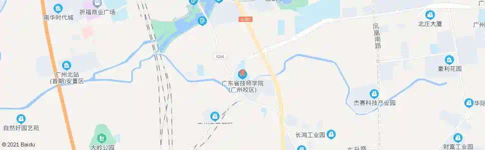 广州省技师学院_公交站地图_广州公交_妙搜公交查询2025