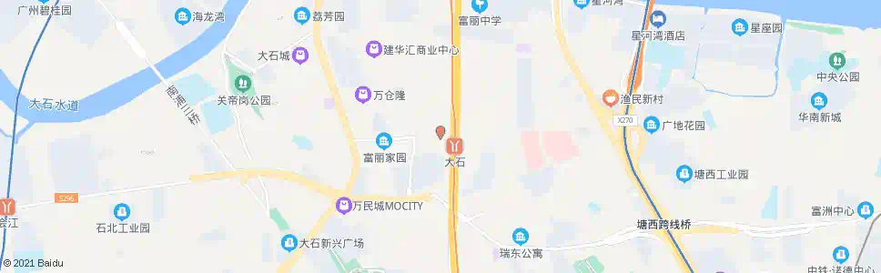 广州地铁大石站总站_公交站地图_广州公交_妙搜公交查询2025