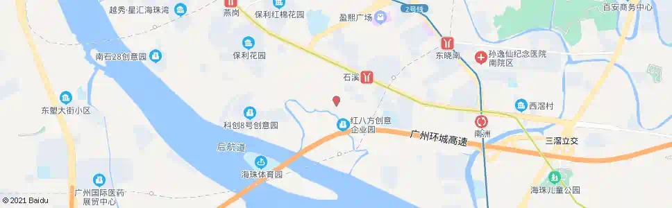 广州蚝壳洲东街_公交站地图_广州公交_妙搜公交查询2025