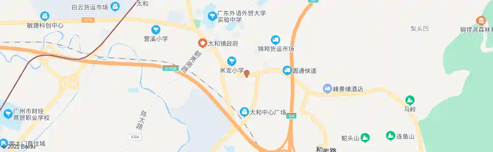 广州米龙村_公交站地图_广州公交_妙搜公交查询2025