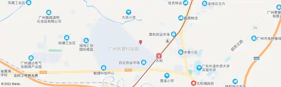 广州库田社村口_公交站地图_广州公交_妙搜公交查询2025