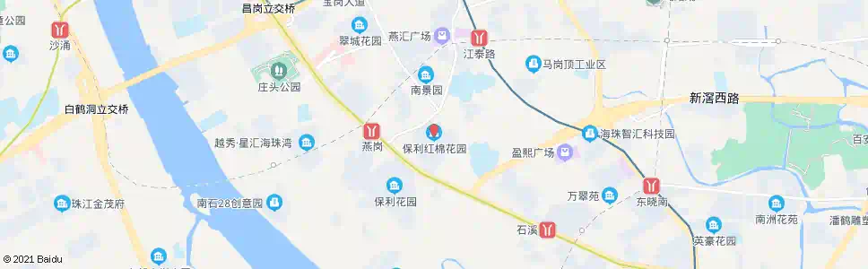 广州保利红棉花园_公交站地图_广州公交_妙搜公交查询2025