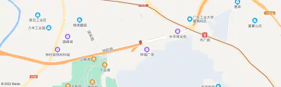 广州钟一村_公交站地图_广州公交_妙搜公交查询2025