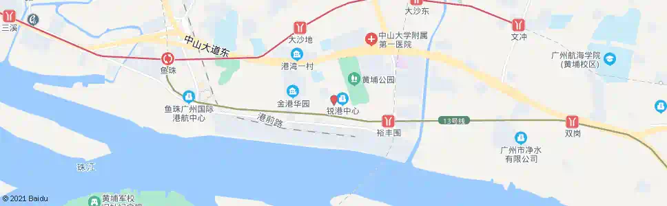 广州黄埔港_公交站地图_广州公交_妙搜公交查询2025