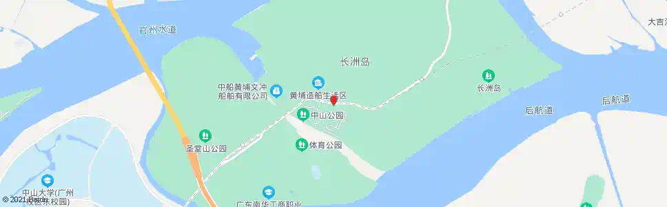 广州长洲街办_公交站地图_广州公交_妙搜公交查询2025