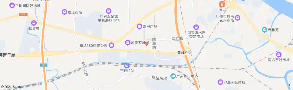 广州洞庭路(碧翠华庭)_公交站地图_广州公交_妙搜公交查询2025