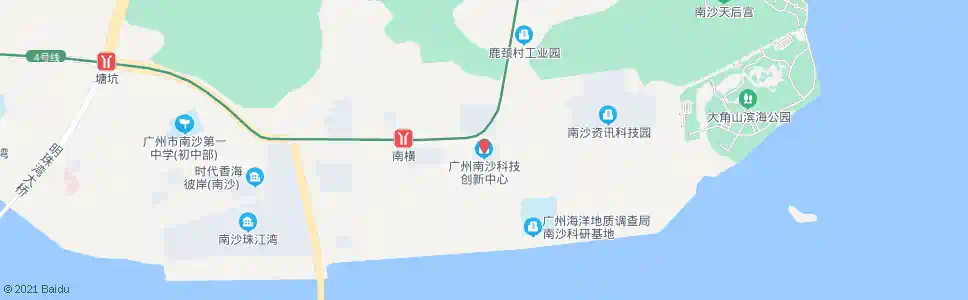 广州南沙科技创新中心_公交站地图_广州公交_妙搜公交查询2025