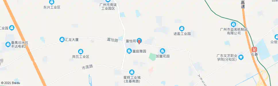 广州富怡苑_公交站地图_广州公交_妙搜公交查询2025