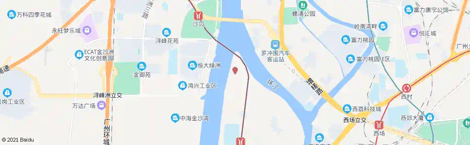 广州西海北路_公交站地图_广州公交_妙搜公交查询2025