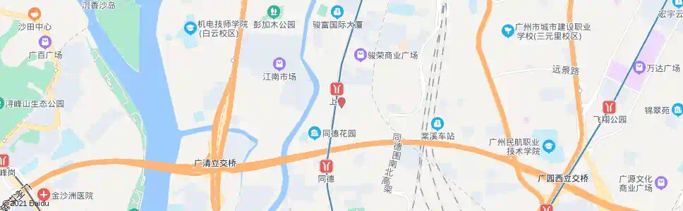 广州上步总站_公交站地图_广州公交_妙搜公交查询2025