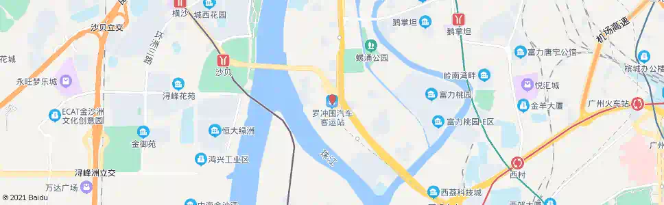 广州罗冲围总站_公交站地图_广州公交_妙搜公交查询2025