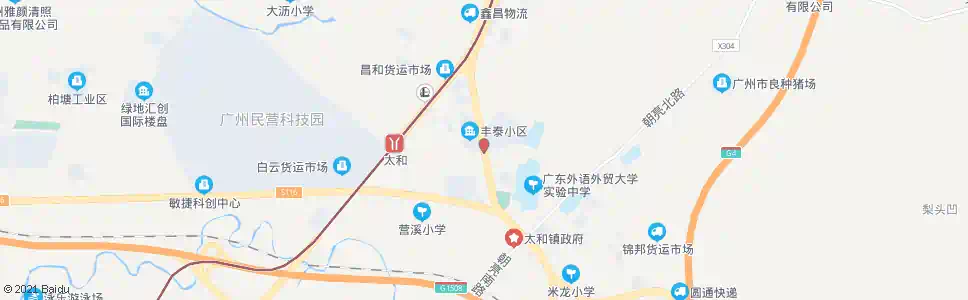 广州太和(谢家庄)_公交站地图_广州公交_妙搜公交查询2025