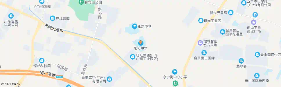 广州永和中学_公交站地图_广州公交_妙搜公交查询2025