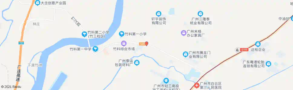 广州竹料税所_公交站地图_广州公交_妙搜公交查询2025