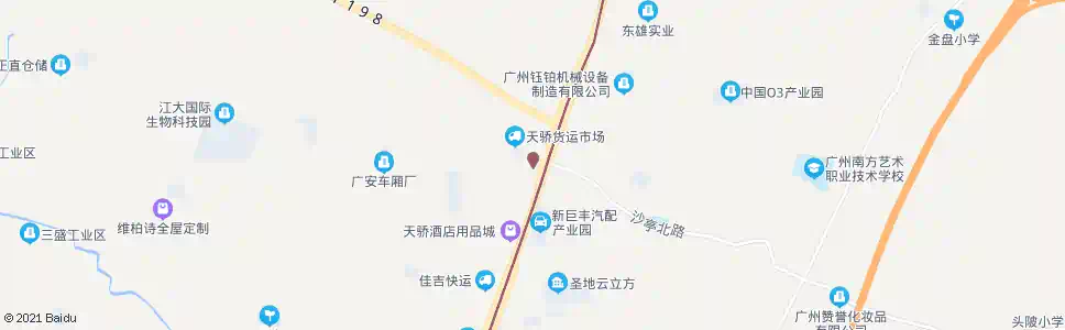 广州天骄物流园_公交站地图_广州公交_妙搜公交查询2025