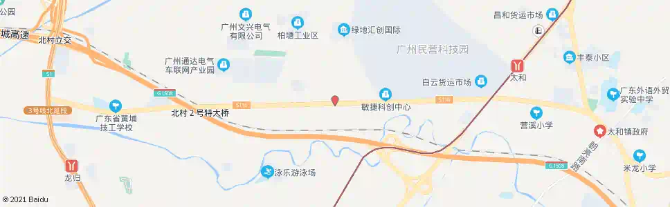 广州北太路中_公交站地图_广州公交_妙搜公交查询2025
