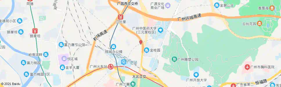 广州梓元岗_公交站地图_广州公交_妙搜公交查询2025