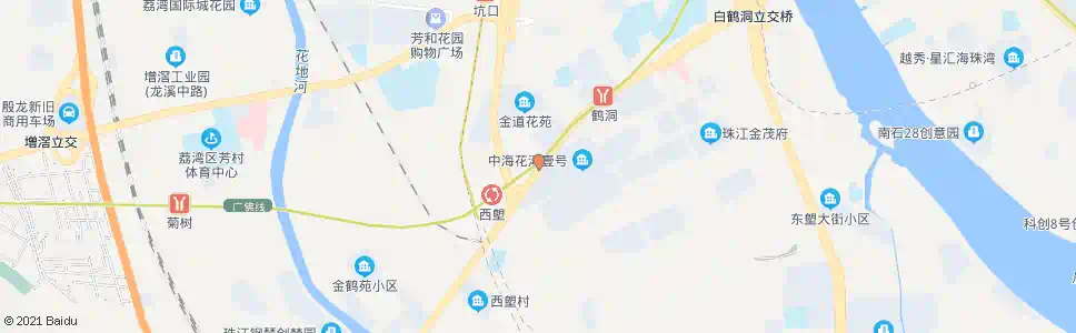 广州鹤洞路西_公交站地图_广州公交_妙搜公交查询2025