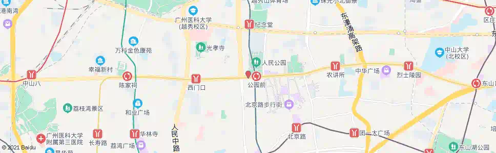 广州中山五路_公交站地图_广州公交_妙搜公交查询2025