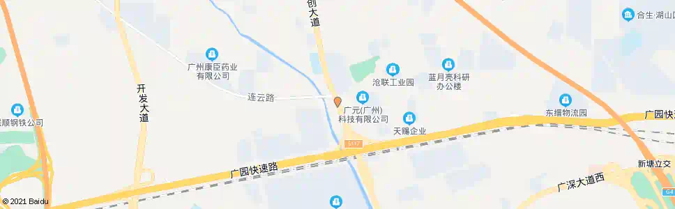 广州开创大道立交_公交站地图_广州公交_妙搜公交查询2025
