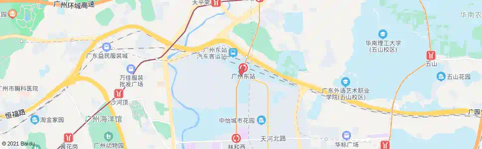 广州广和大桥东_公交站地图_广州公交_妙搜公交查询2025